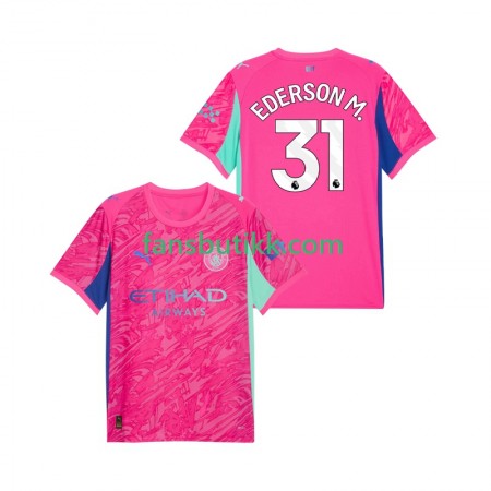 Fotballdrakt Manchester City EDERSON M. 31 Keeper Bortetrøye 2025-2026 Kortermet